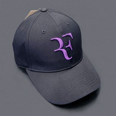 UNIQLO Roger Federer RF Cap Black Purple GO ROGER Hat Limited