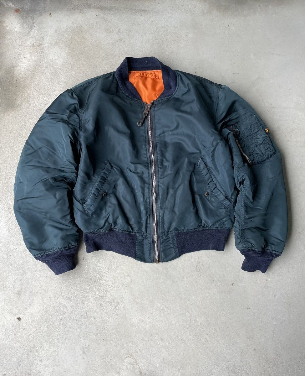 90s Alpha Industries Ma1 Flyer Two-sided Bomber Jacket | eBay