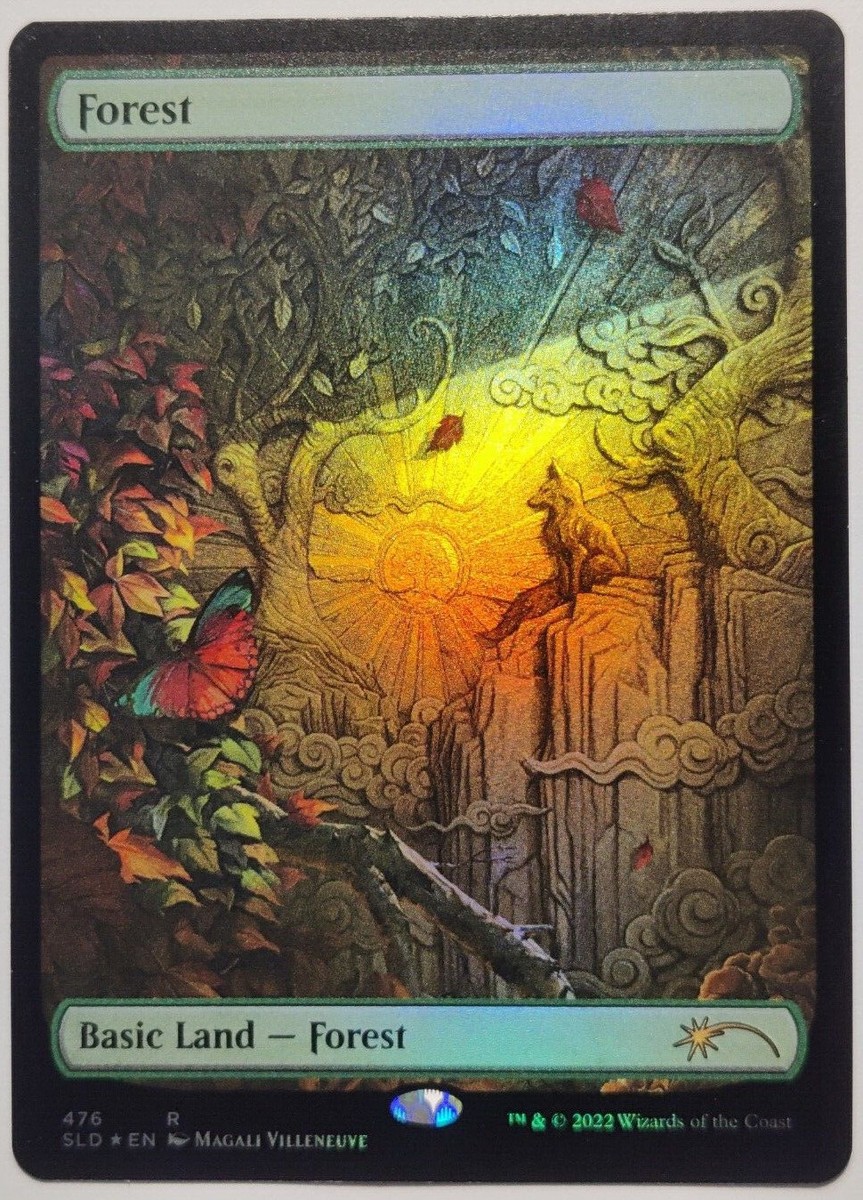 MTG SLD 森 476 Magali先生サインド MTG Secret Lair Forest (476