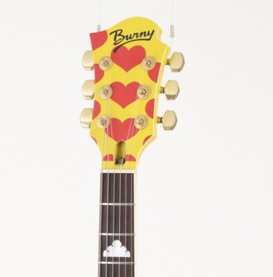 Burny MG-145S hide Model Yellow Heart Electric guitar | eBay