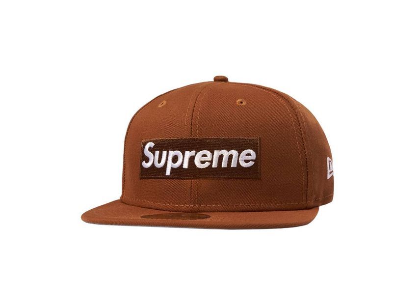 Supreme Money Box Logo New Era Brown | eBay