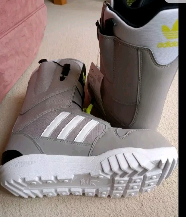 Adidas ZX 500 Men's UK Size 8 Snowboard Boots Snowboarding Grey