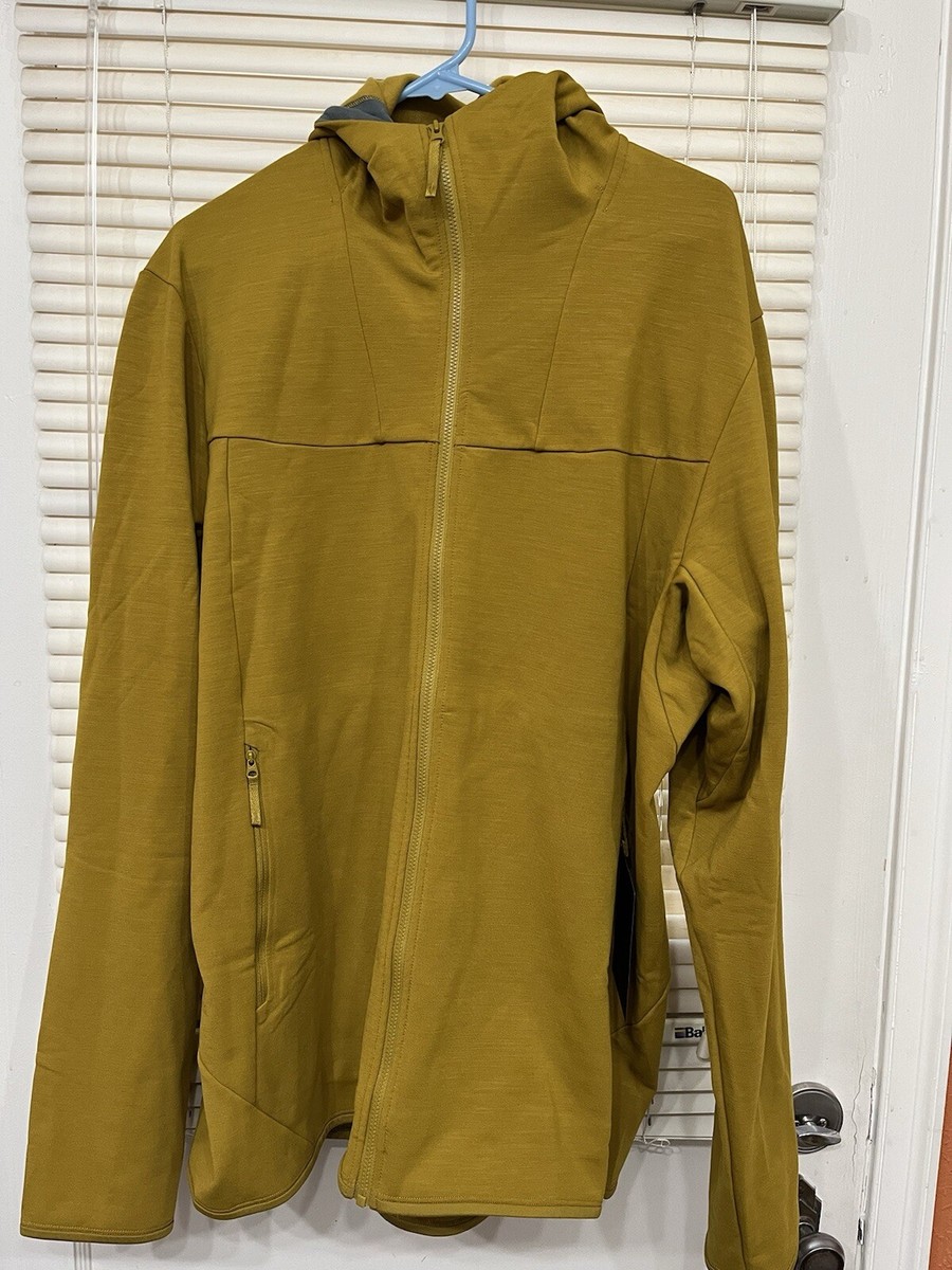 New Men's Arcteryx Kyanite AR Tech Wool Zip Hoody XL Daze | eBay