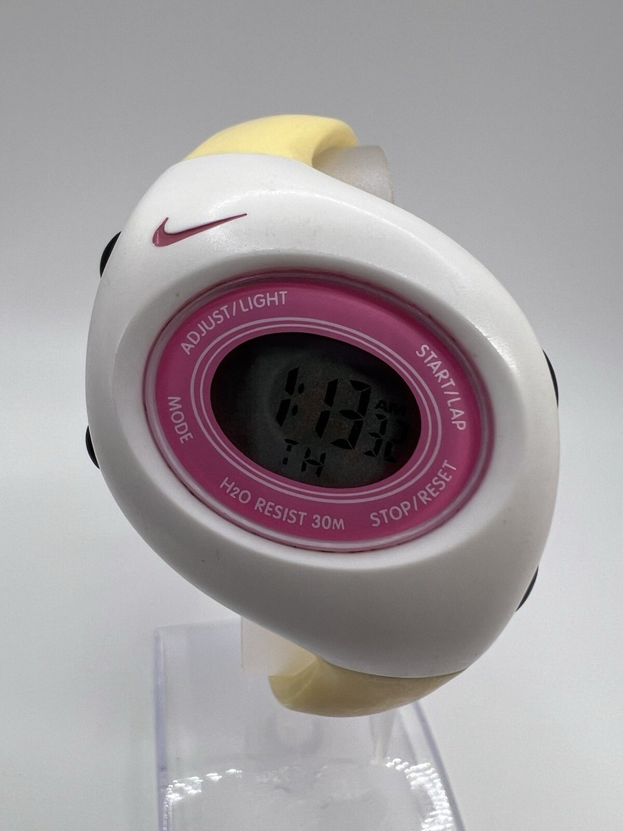 RARE Y2K Original Vintage NIKE Yellow Pink White RUNNING MAN TRIAX
