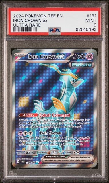PSA 9 Mint - Iron Crown Ex 191/162 | Temporal Forces Pokemon TCG