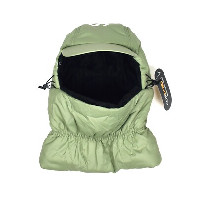 NWT Supreme NY Cordura Olive Puffer Big Logo Balaclava Hat Men's