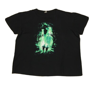 Vintage Mens X-Files Alien Tee Shirt The Day Has Come Green White