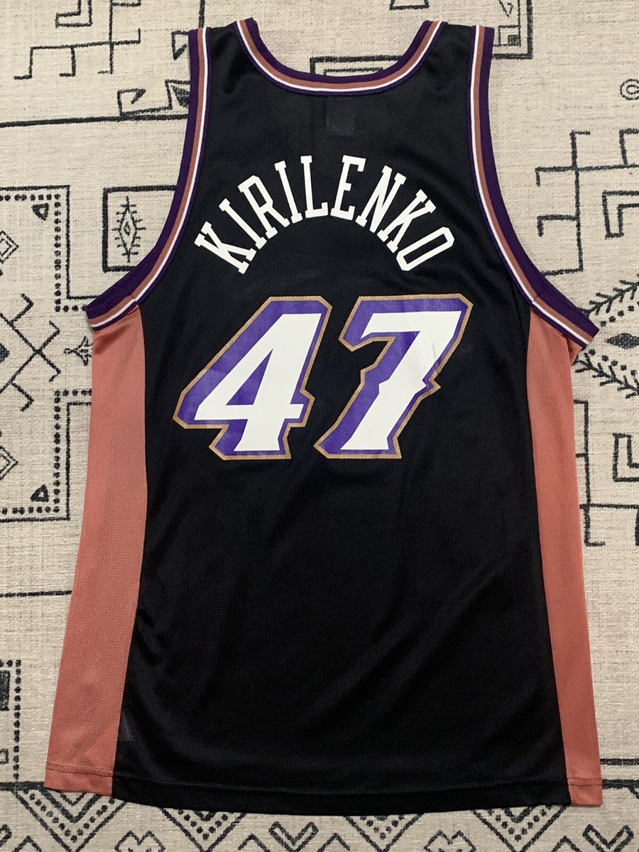 Andrei Kirilenko Champion Jersey 44 Large Utah Jazz Malone