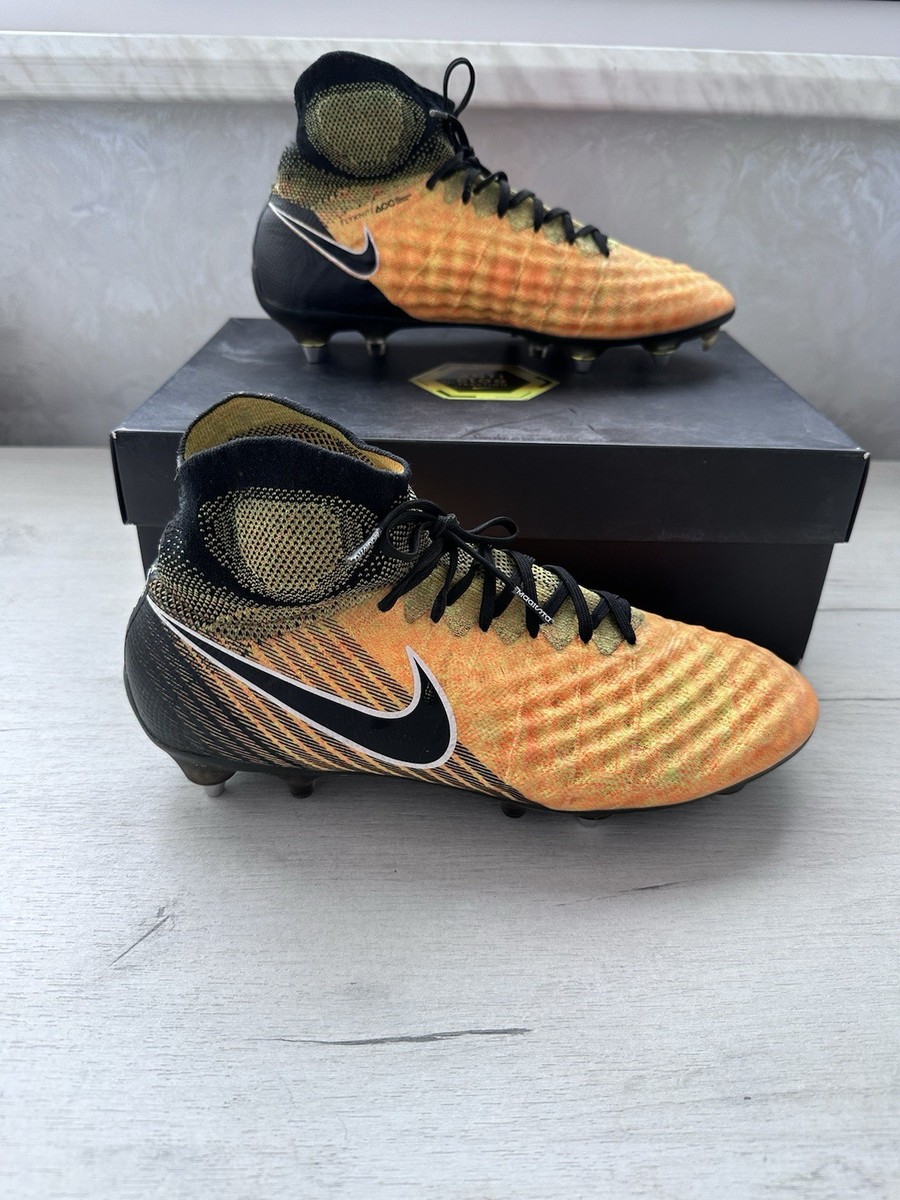 Nike Magista Obra 2 Yellow Black Football Soccer Cleats US9 UK8