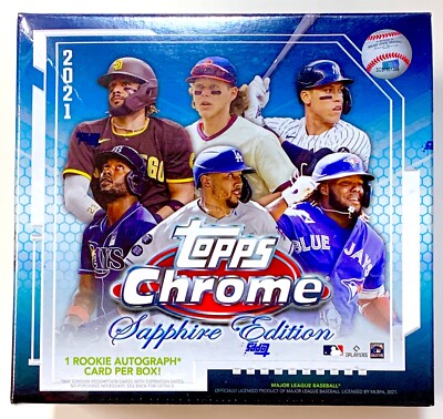 2021 Topps Chrome SAPPHIRE Edition Baseball MLB - HOBBY Box!!! | eBay