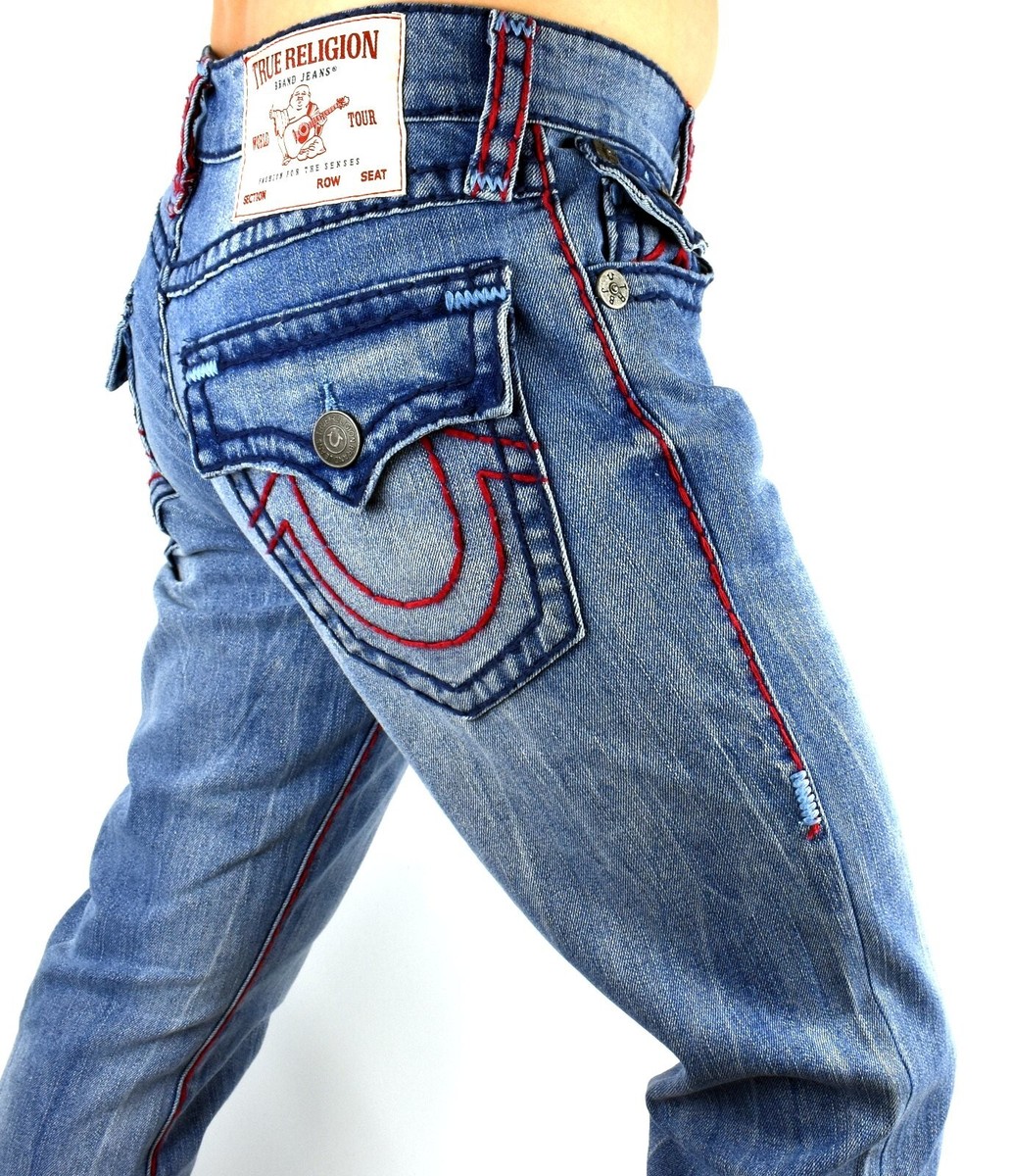 True Religion Men's Ricky Super T Relaxed Straight Jeans - 107507