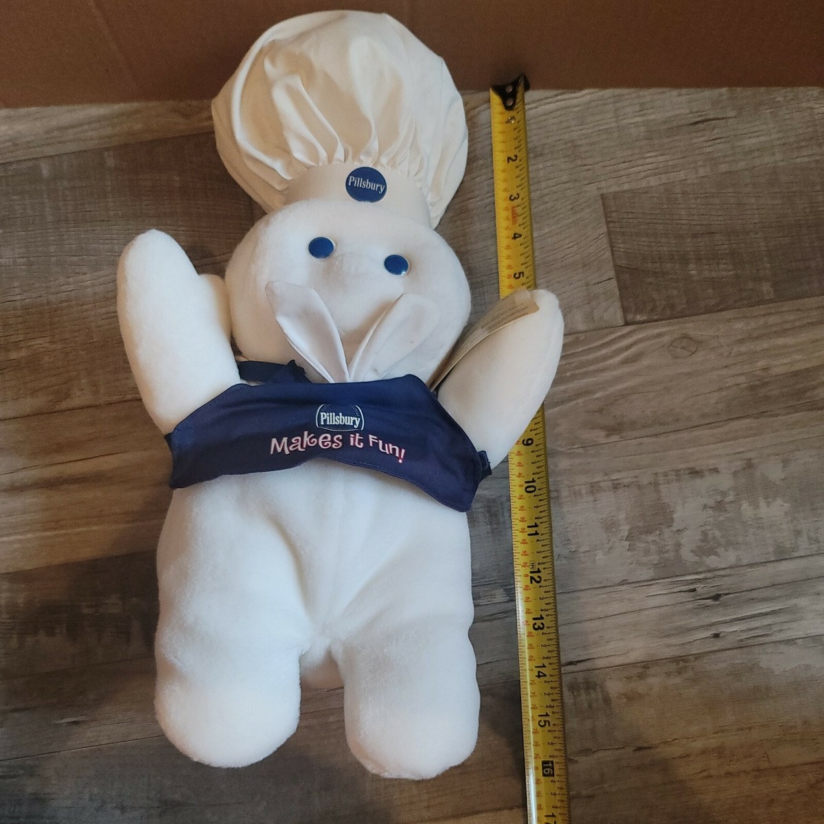 Pillsbury Doughboy Poppin'Fresh Plush makes it Fun Giggling w