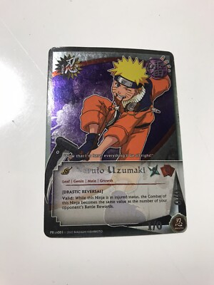 2002 NARUTO COLLECTIBLE CARD GAME NINJA LIGHTNING 001 NARUTO