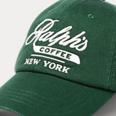 NWT POLO Ralph Lauren NEW YORK COFFEE Strapback BASEBALL HAT
