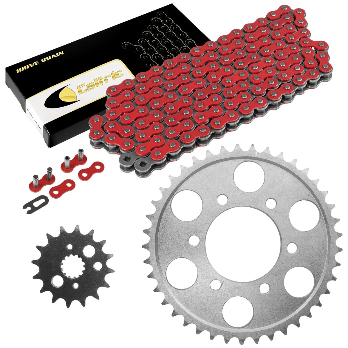 Red Drive Chain And Sprocket Kit for Kawasaki Ninja ZX-9R ZX900