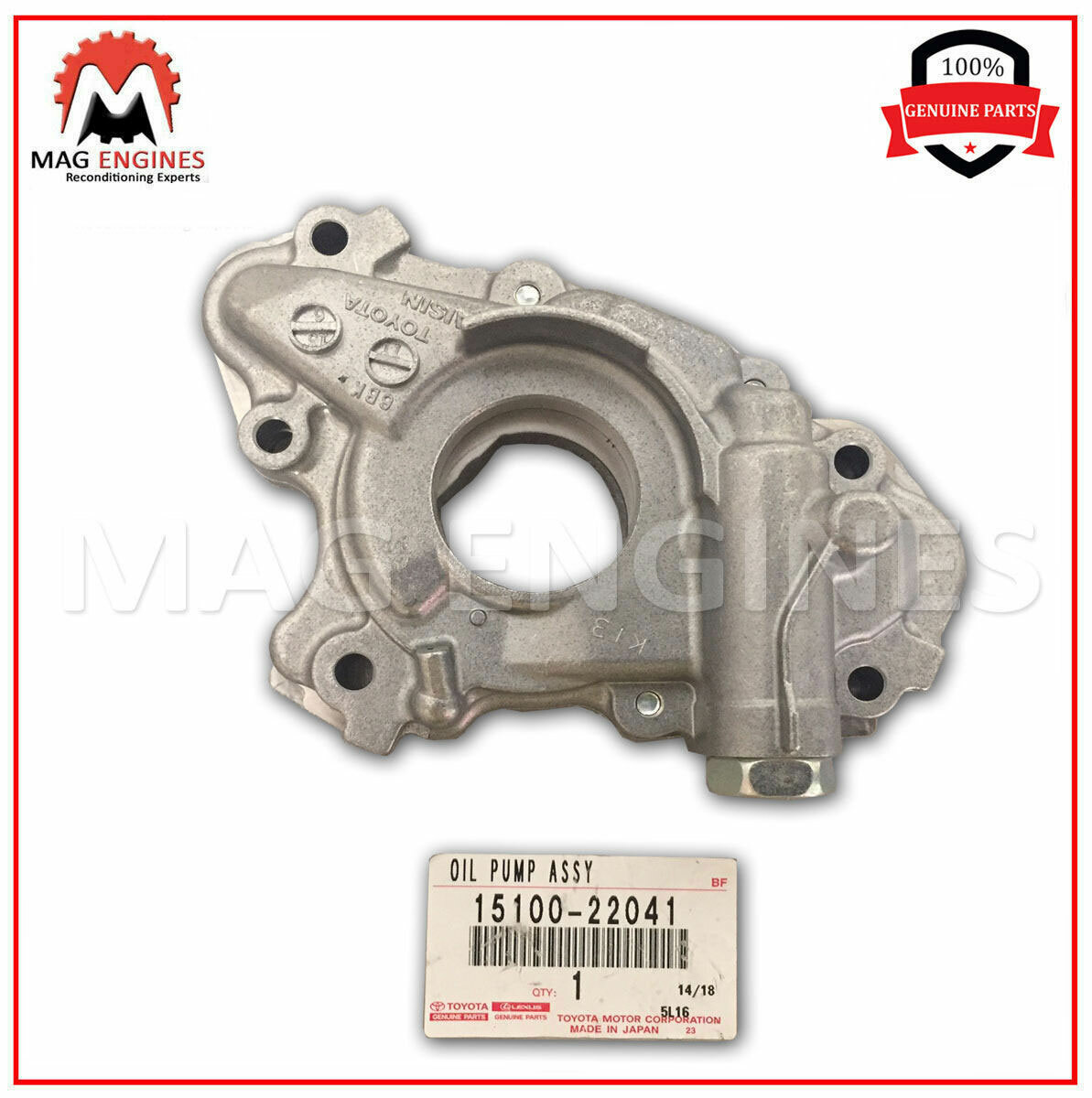15100-22041 GENUINE OEM OIL PUMP 1ZZ 3ZZ 4ZZ-FE 1510022041 | eBay