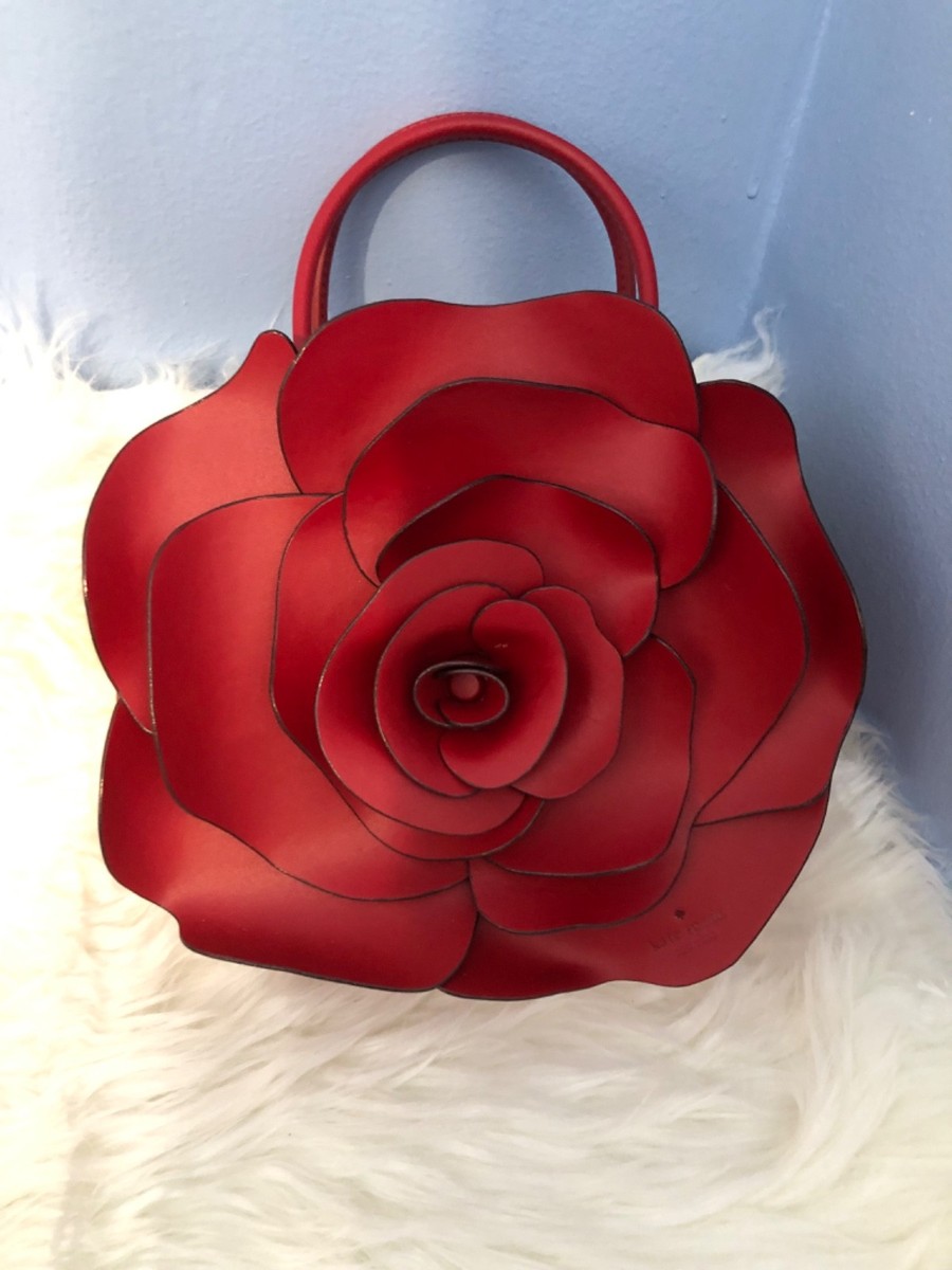 Kate Spade Flora 3D Rose Crossbody Bag Candied Cherry Novelty