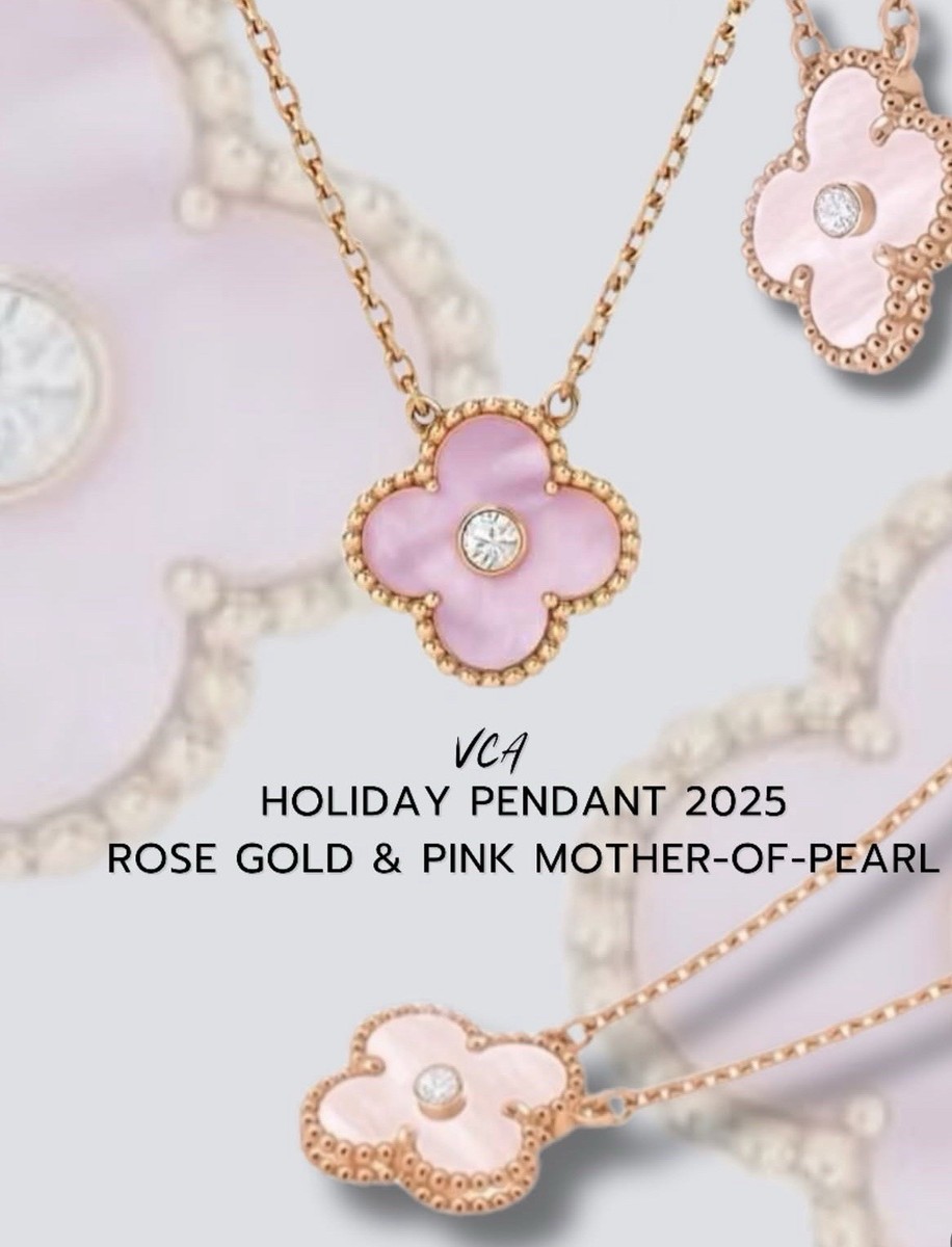 NEW 🩷 Van cleef arpels VCA 2025 Holiday 18K Rose Gold Diamond