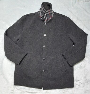 Burberry London Coat Jacket Men's Winter Wool Nova check Lining