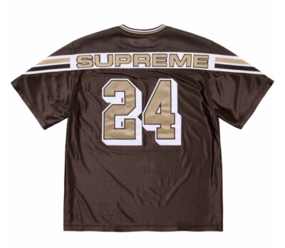 In-Hand Supreme Jacquard Rib Football Jersey Brown Size: Large | eBay