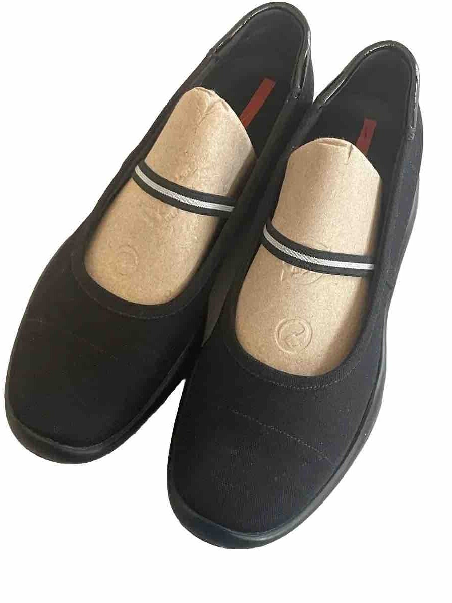 PRADA sport linea rossa women's mary jane vibram shoes 39 vintage