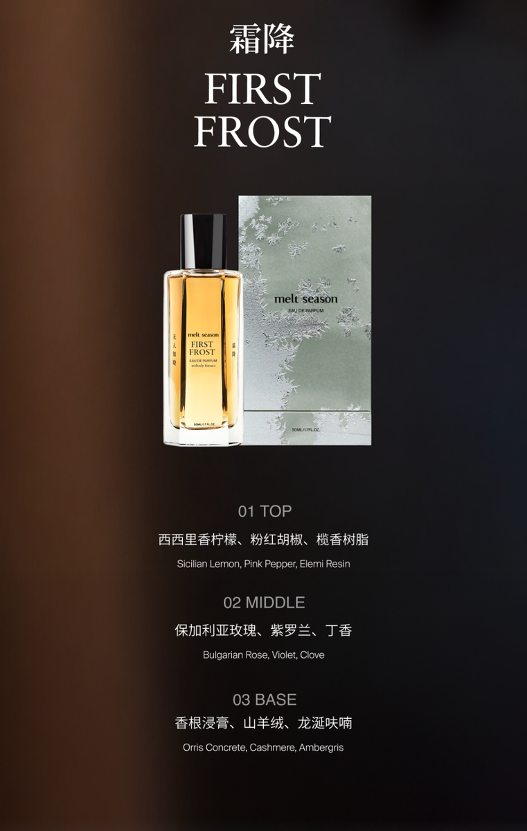 melt season First Frost Nobody Knows Perfume 50ml Fragrance