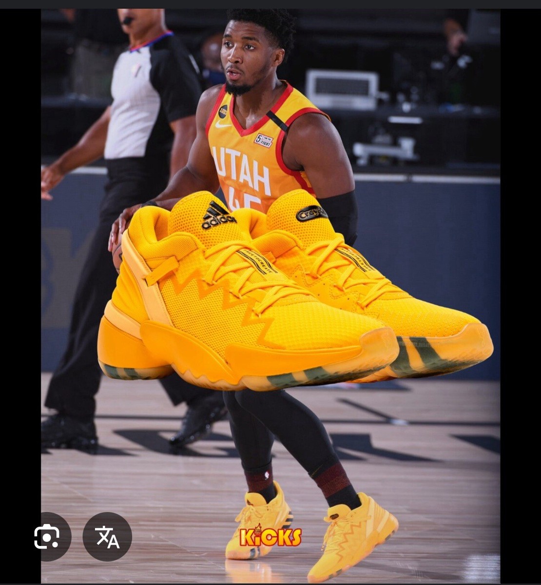 New 7 Adidas D.O.N. Issue #2 Crayola Gold Donovan Mitchell Shoes