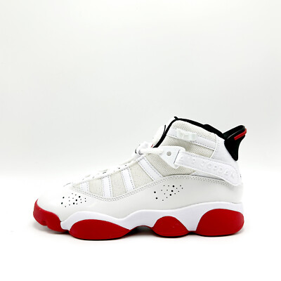 NEW* Youth NIKE AIR Jordan 6 Rings J (GS) WHITE (323419 160), Sz