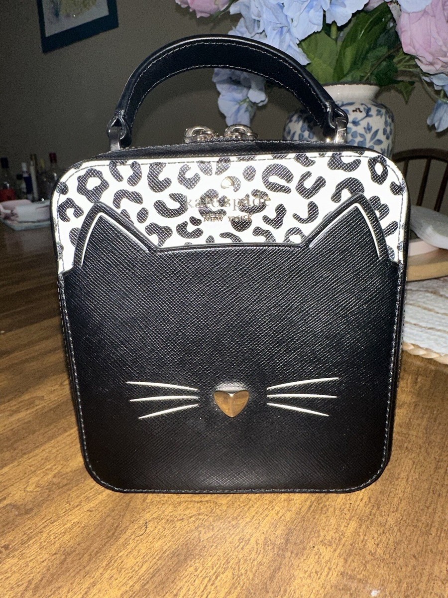 kate spade new york Daisy Vanity Meow Cat Leather Crossbody Bag