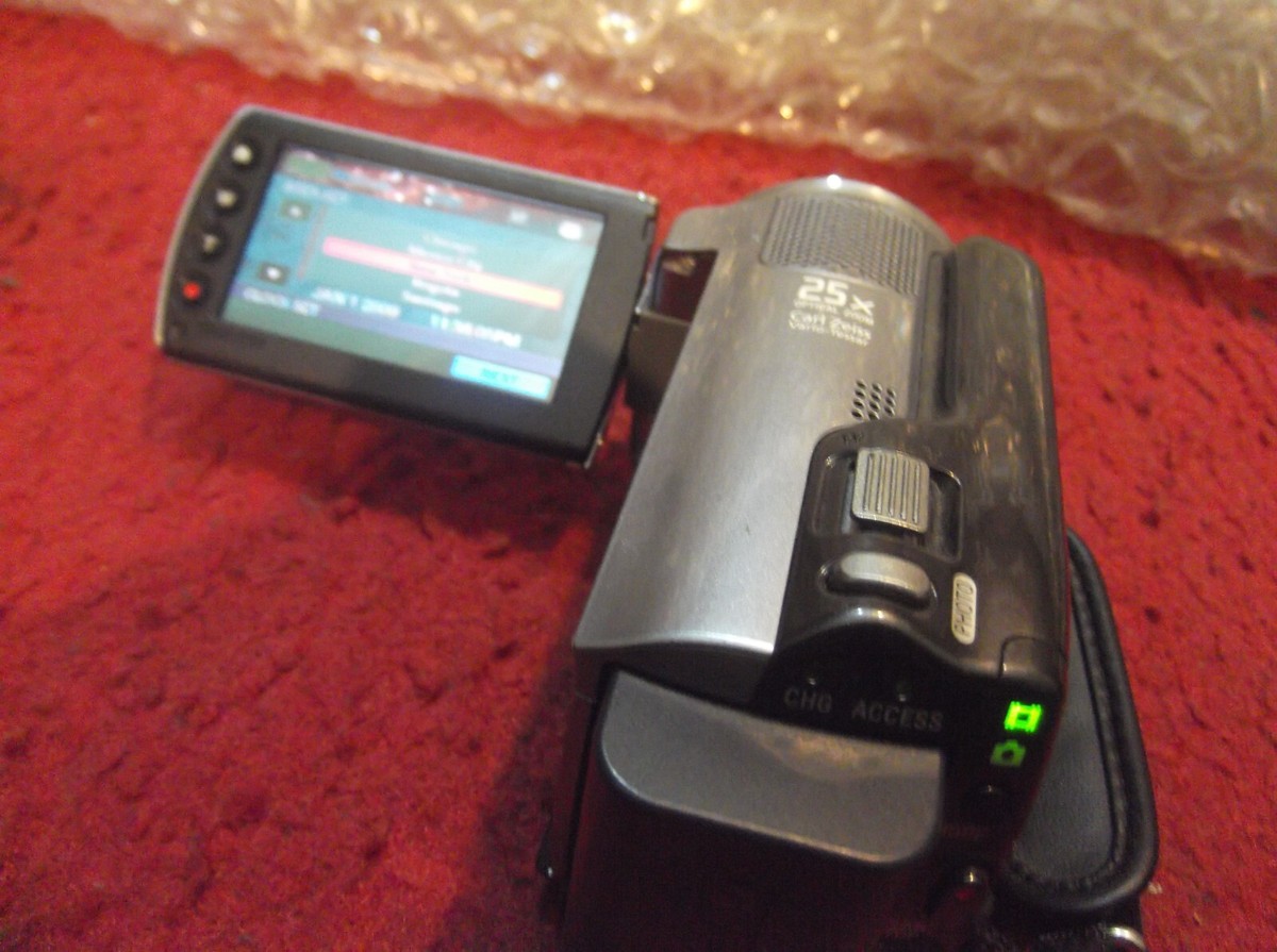 Sony HandyCam DcR-SR87 80GB Video Camera Camcorder - Silver | eBay