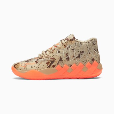 Puma Lamelo Ball MB.01 Digital Camo Pale Khaki Ultra Orange Brown