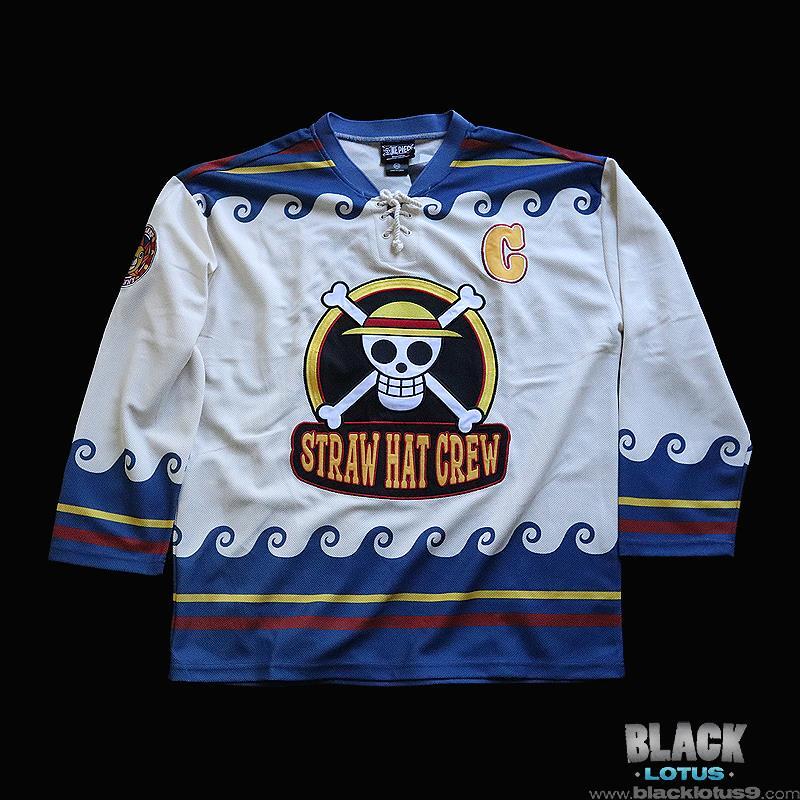 IN STOCK One Piece Straw Hat Crew Hockey Jersey Luffy 56 BoxLunch