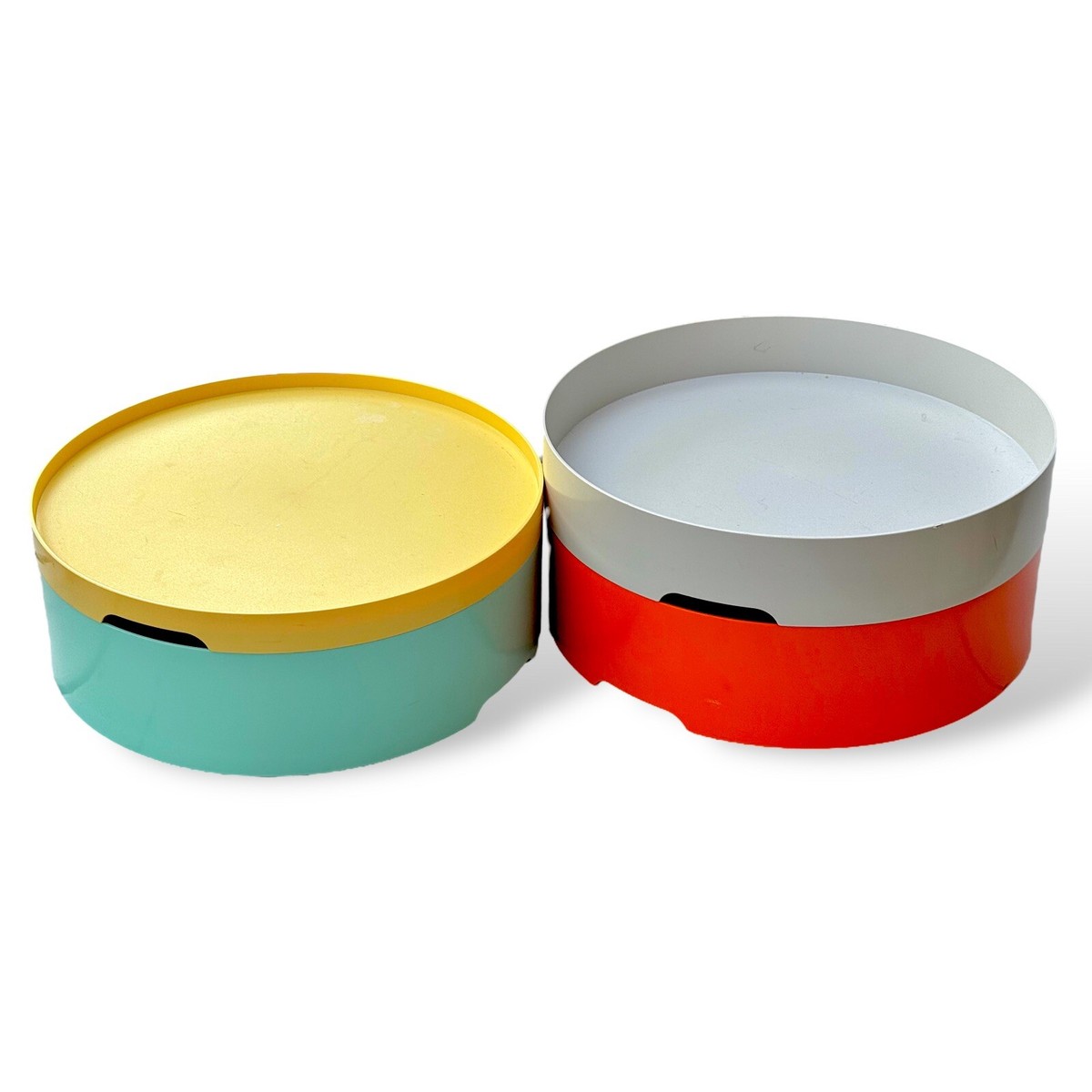 Vintage Ikea PS 2014 Retro Round Colorful Plastic Compartment