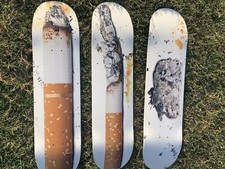 Supreme Urs Fischer Cigarette Skateboard Skate Deck Set for sale