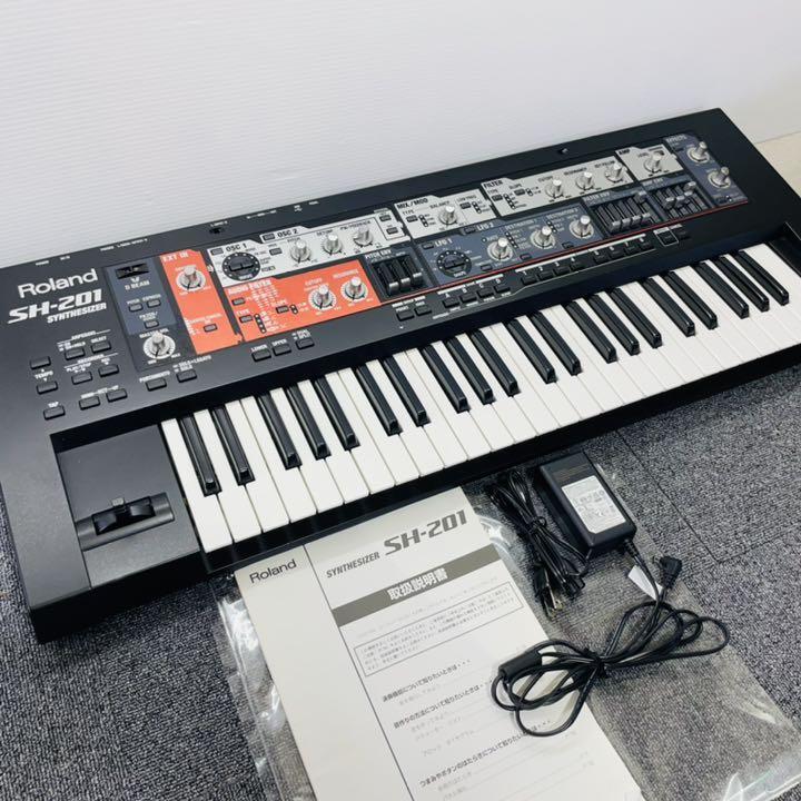 Roland SH-201 シンセサイザー 本体 電源付き 動作品 ノブ欠品あり