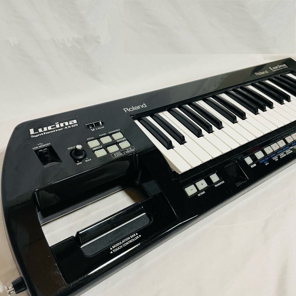 Roland AX-09 Lucina KEYTAR Shoulder Synthesizer Keyboard Used