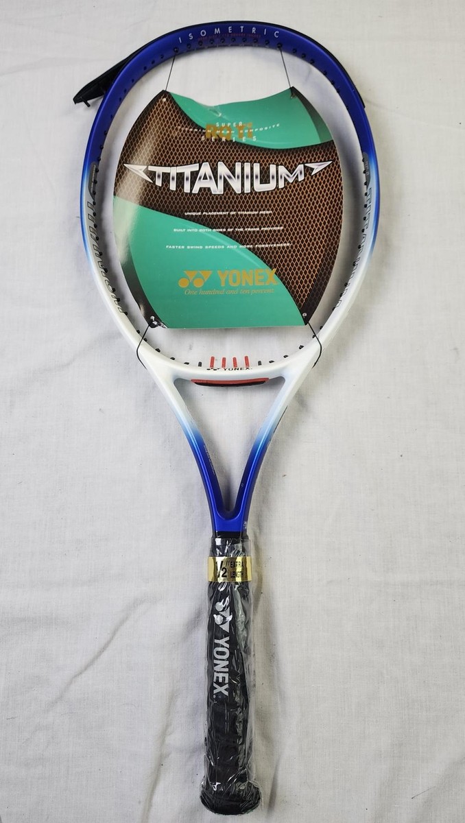 Yonex Isometric SRQ Ti 350 Tennis Racket - 4 3/8 in, Longbody, OS