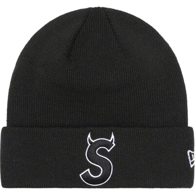 New Era Supreme® S Logo Beanie (FW22) - Black | eBay