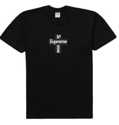 Supreme Cross Box Logo Tee Black Size XL | eBay