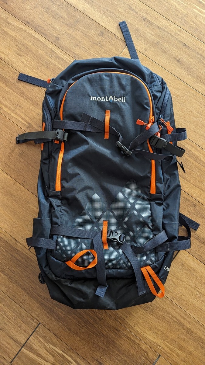 Mont-bell Landner 33L Backpack Blue-Orange Skiing/Snowboarding