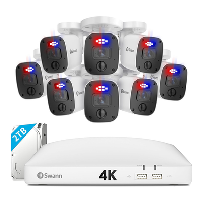 Swann 8 Channel 8 Camera 4K DVR Security Camera System 2TB SODVK