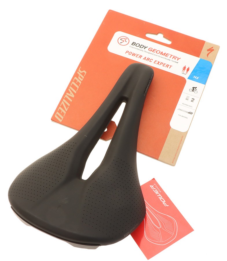 Specialized Power Arc Expert 143mm Saddle Black Hollow Ti Rails