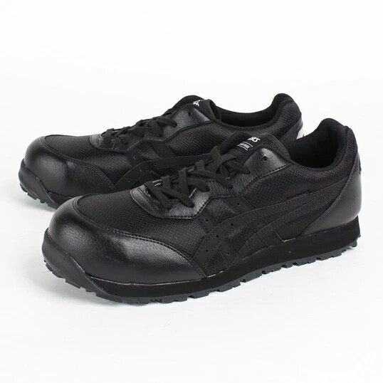 ASICS safety shoes Winjob low-cut string anti-slip sole 9090 black