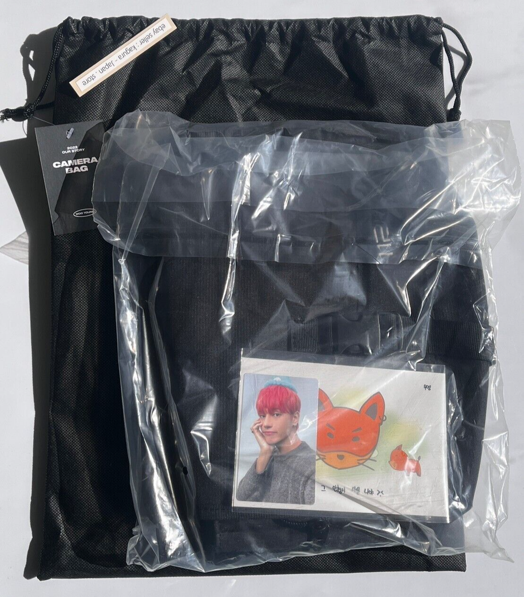 ATEEZ WOOYOUNG BIRTHDAY 2022 Camera Bag + Photocard + Postcard New