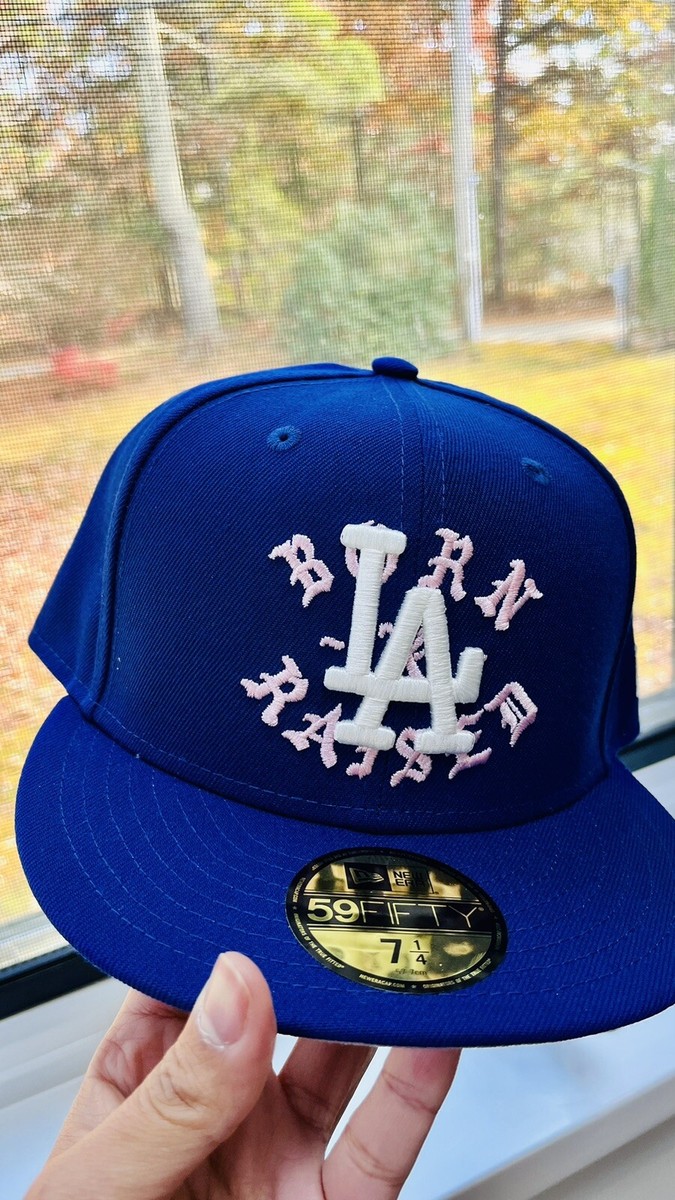 New Era 59fifty Born X Raised Dodgers LA Rocker Vanice Blue 7 1/4