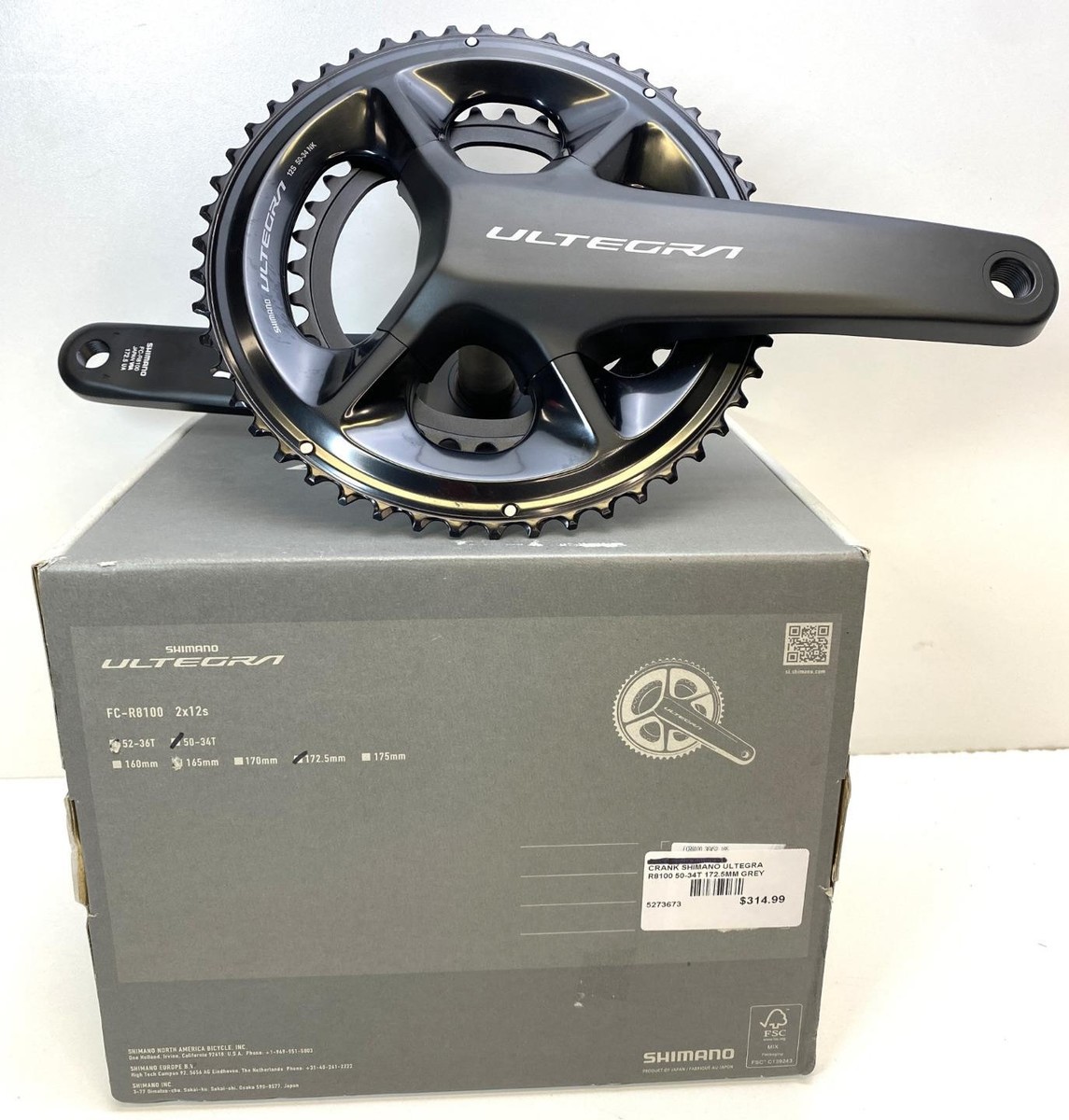 FC-R8100 170mm/50-34パーツ FC-R8100 SHIMANO ULTEGRA 170mm 50-34
