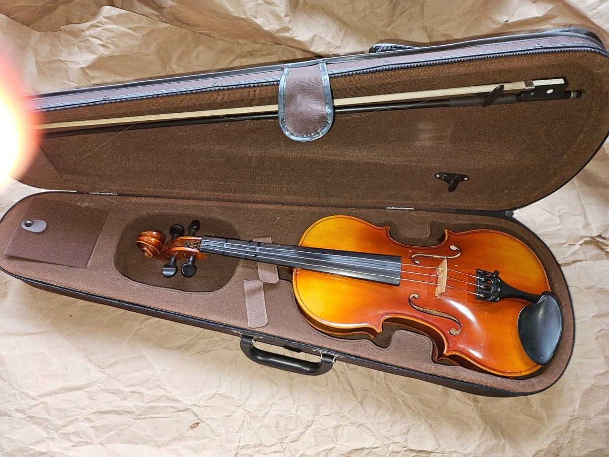 高級 バイオリン 鈴木 No.280 4/4 新品弓、肩当て、松脂付 定価7万