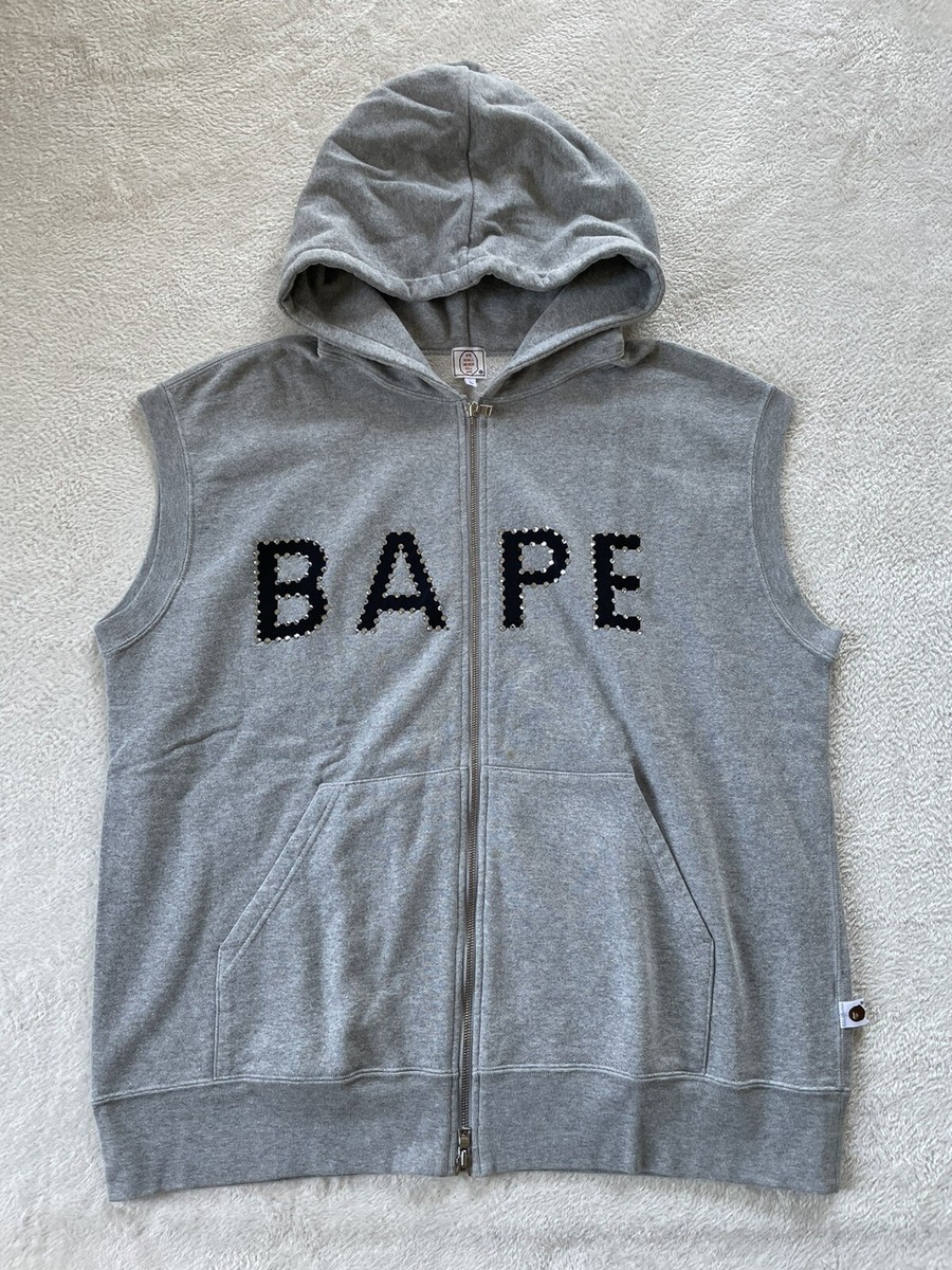 A Bathing Ape Bape Vintage Bape Swarovski Rhinestone Zip Up Hoodie