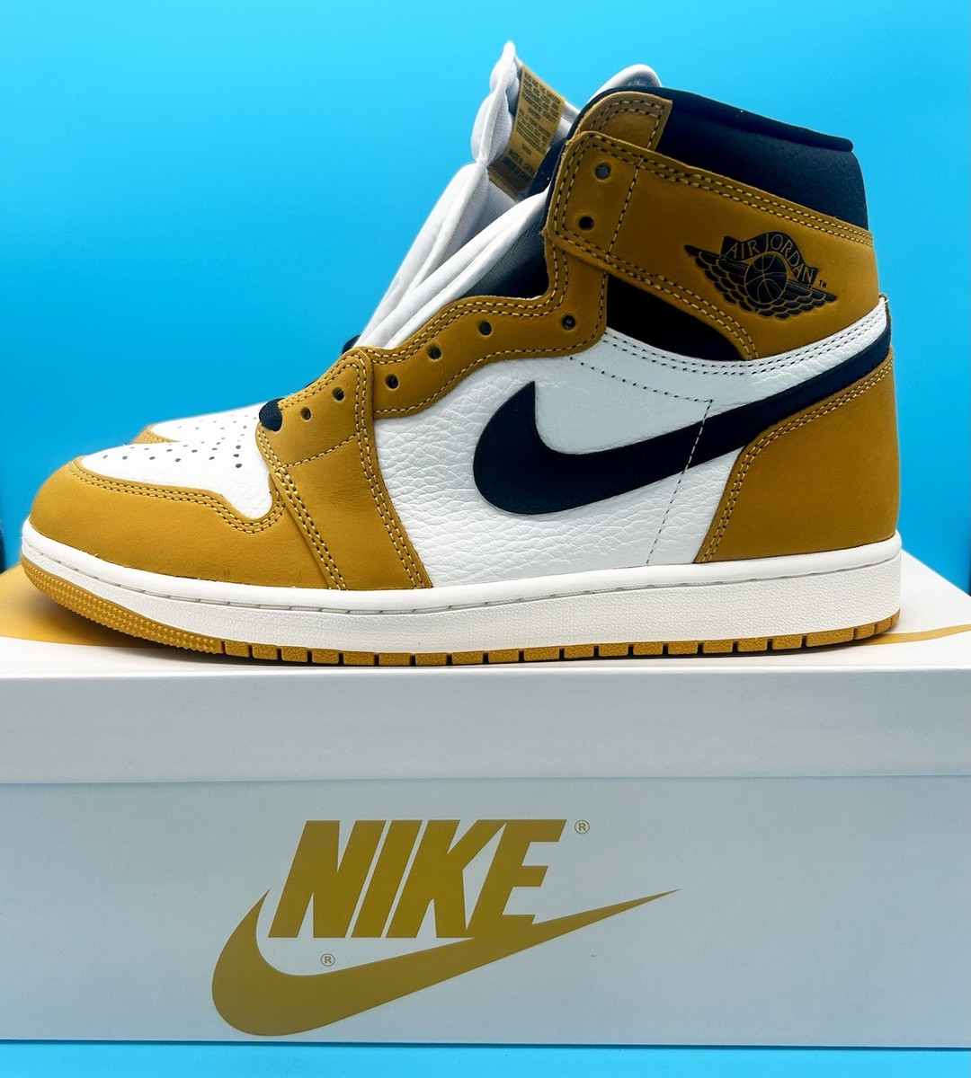 Air Jordan 1 Retro High OG 'Yellow Ochre' DZ5485 701 Size 9.5M