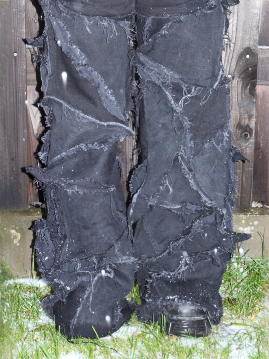 Custom Opium Core Reworked Vintage Distressed Patchwork Punk Y2k